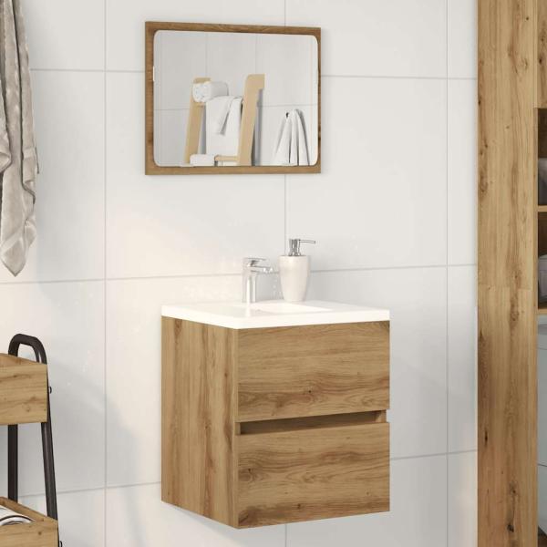 ARDEBO.de - Waschbeckenunterschrank Artisan Oak 41x38,5x45 cm Holzwerkstoff