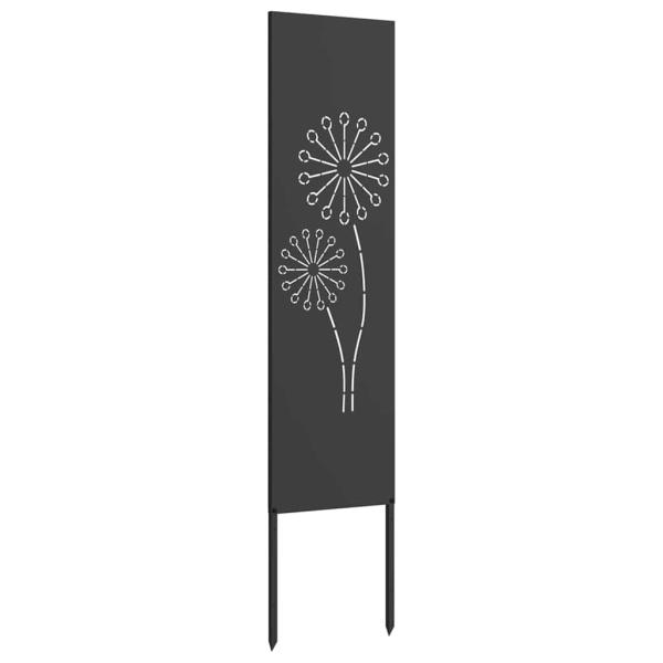 ARDEBO.de - Garten Sichtschutz-Leinwand Schwarz 32 x 140 cm