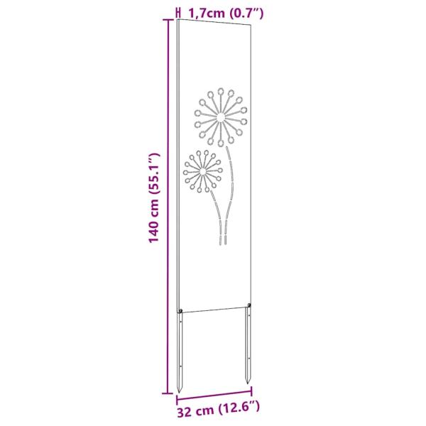 Garten Sichtschutz-Leinwand Anthrazit 32 x 140 cm