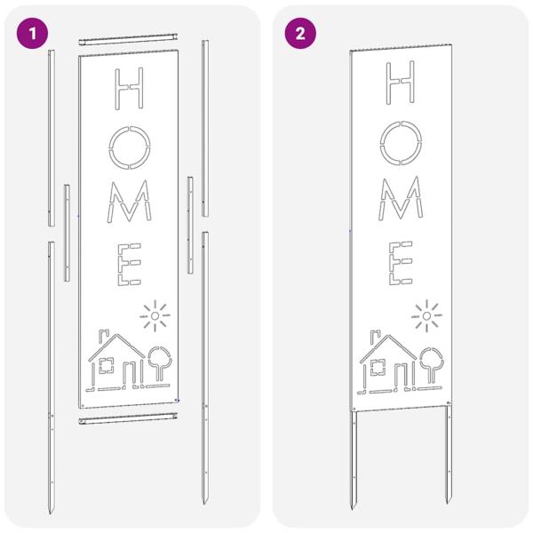 ARDEBO.de - Garten Sichtschutz-Leinwand Weiß 32 x 140 cm