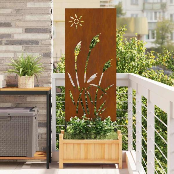 ARDEBO.de - Garten Sichtschutz-Leinwand Rostig 50 x 140 cm