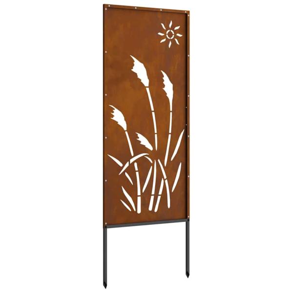 Garten Sichtschutz-Leinwand Rostig 50 x 140 cm