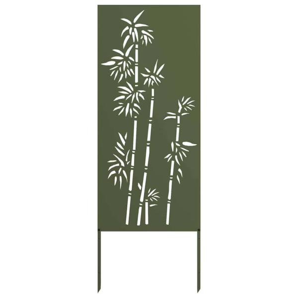 Garten Sichtschutz-Leinwand Floral Olivgrün 50 x 140 cm