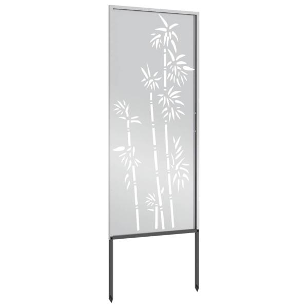 Garten Sichtschutz-Leinwand Silber 50 x 140 cm Verzinkter Stahl