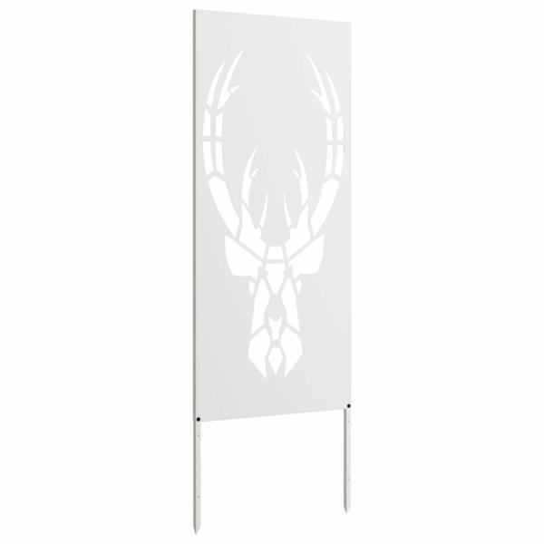 ARDEBO.de - Garten Sichtschutz-Leinwand Tiermuster Weiß 50 x 140 cm