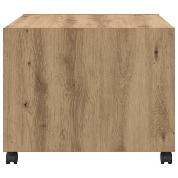 Couchtisch Eiche handwerklich 55 x 55 x 45 cm Holzwerkstoff