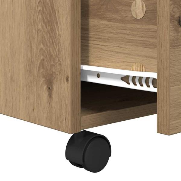 Couchtisch Eiche handwerklich 55 x 55 x 45 cm Holzwerkstoff