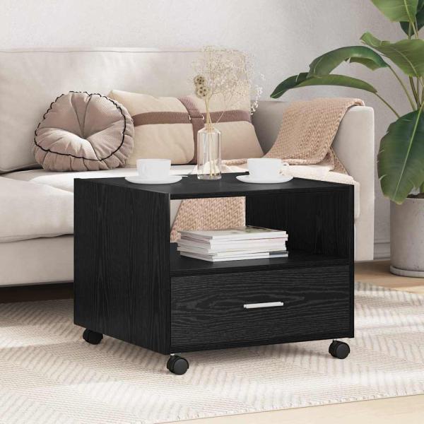 ARDEBO.de - Couchtisch Schwarze Eiche 55 x 55 x 45 cm Holzwerkstoff