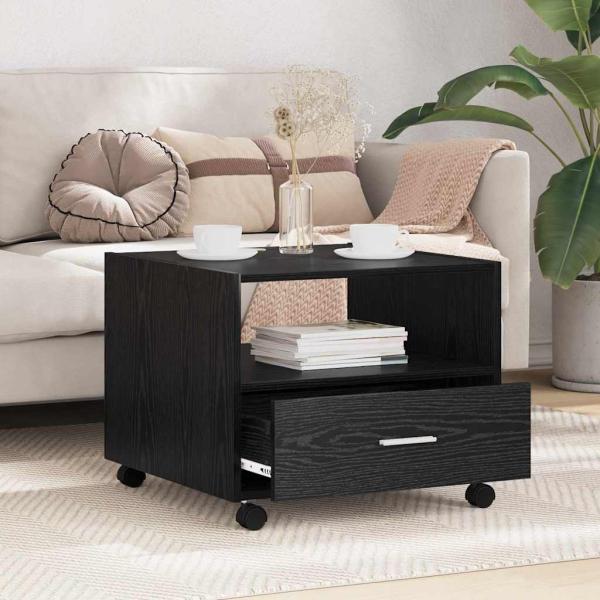 Couchtisch Schwarze Eiche 55 x 55 x 45 cm Holzwerkstoff