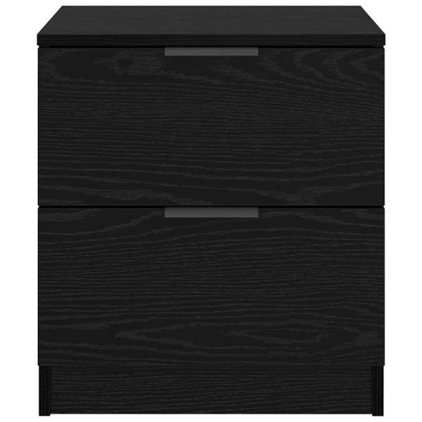 Nachttisch 2 pcs Schwarze Eiche 45 x 39 x 50 cm Holzwerkstoff