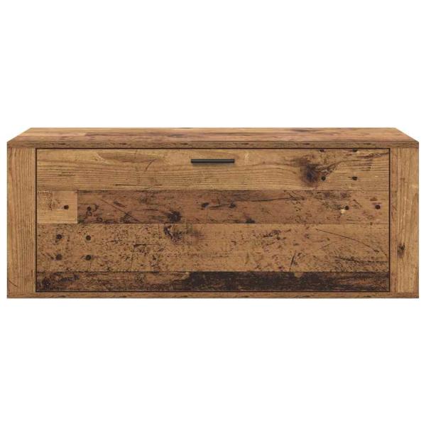 Schuhschrank mit Regal Altholz 100 x 35 x 38 cm Holzwerkstoff