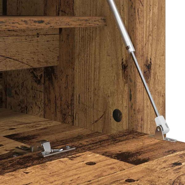 Schuhschrank mit Regal Altholz 100 x 35 x 38 cm Holzwerkstoff