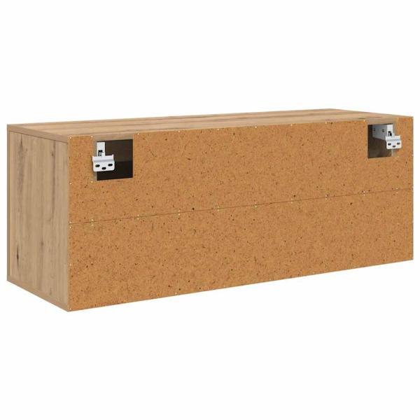 Schuhschrank Eiche handwerklich 100 x 35 x 38 cm Holzwerkstoff