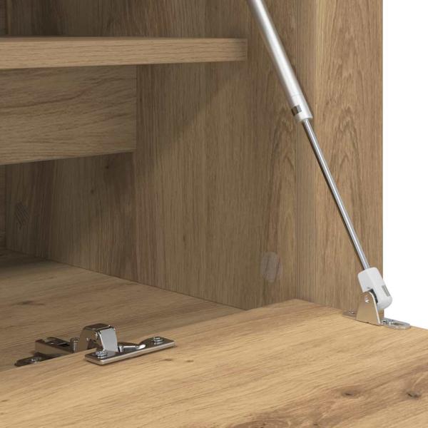 Schuhschrank Eiche handwerklich 100 x 35 x 38 cm Holzwerkstoff