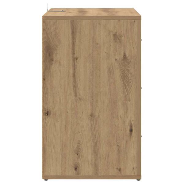 Nachttisch Eiche handwerklich 50 x 36 x 60 cm Holzwerkstoff