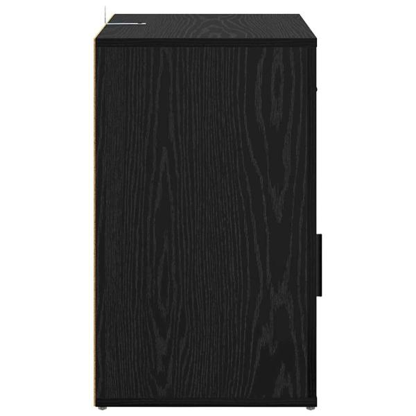 Nachttisch Schwarze Eiche 50 x 36 x 60 cm Holzwerkstoff