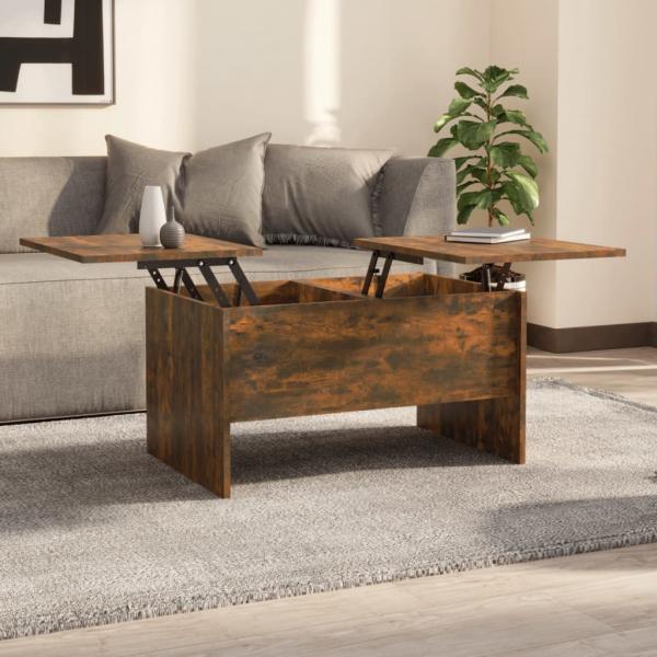 ARDEBO.de - Couchtisch Räuchereiche 80x50x42,5 cm Holzwerkstoff