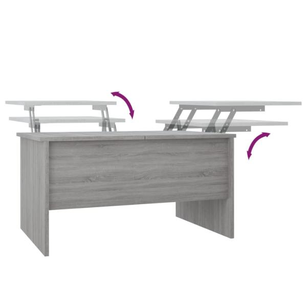 Couchtisch Grau Sonoma 80x50x42,5 cm Holzwerkstoff