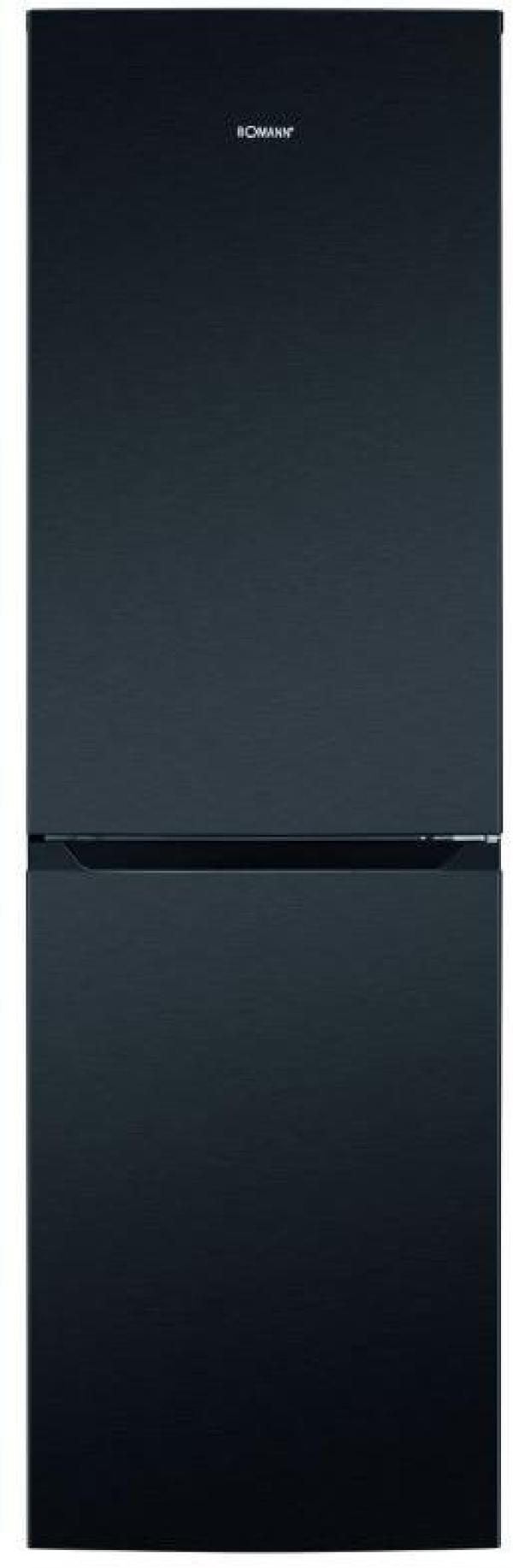 ARDEBO.de Bomann KG 7360 Stand Kühl-Gefrierkombination, 54,5cm breit, 247 L, Total No Frost, MultiAirflow-System, Schnellgefrierfunktion, schwarz/Edelstahl-Optik (773601)