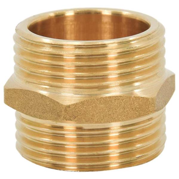 Saugschlauch mit Messing-Anschlüssen Schwarz 1,1" 7 m PVC