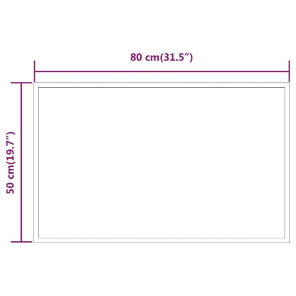 LED-Badspiegel 50x80 cm