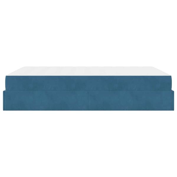 Bettgestell Blau 160 x 200 cm Samt