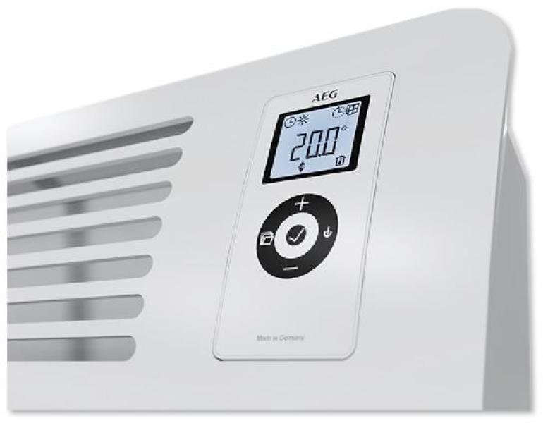 AEG WKL 2000 Comfort Wandkonvektor, 2000 W, Wochentimer, weiß (238720)