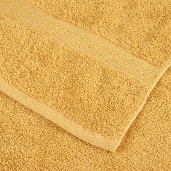 Premium-Gästetücher SOLUND 2 Stk. Gold 30x50 cm 600 g/m²
