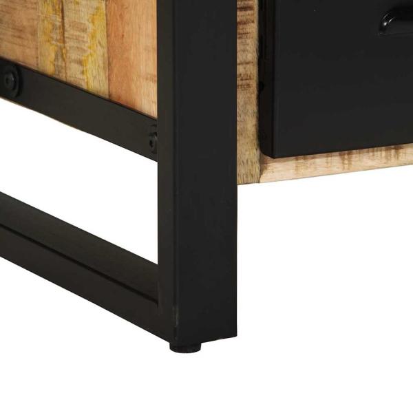 Badezimmermöbel Set 2 pcs Braun Massives, grobes Mangoholz