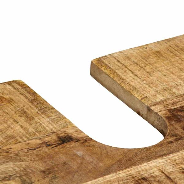 Badezimmermöbel Set mit Tür 4 pcs Braun Massives Mango-Holz