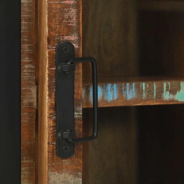 Badezimmermöbel Set 3 pcs Mehrfarbig Massives recyceltes Holz