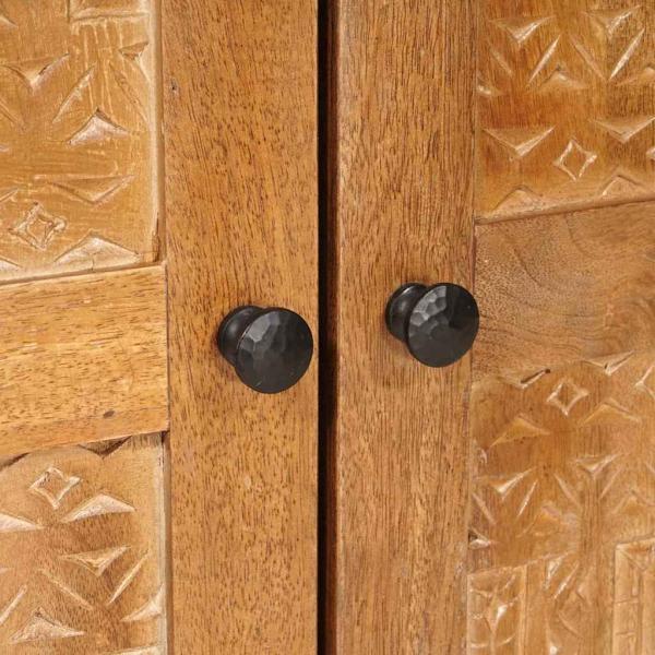 Sideboard 3 pcs Braun 60 x 33 x 75 cm massives Mangoholz