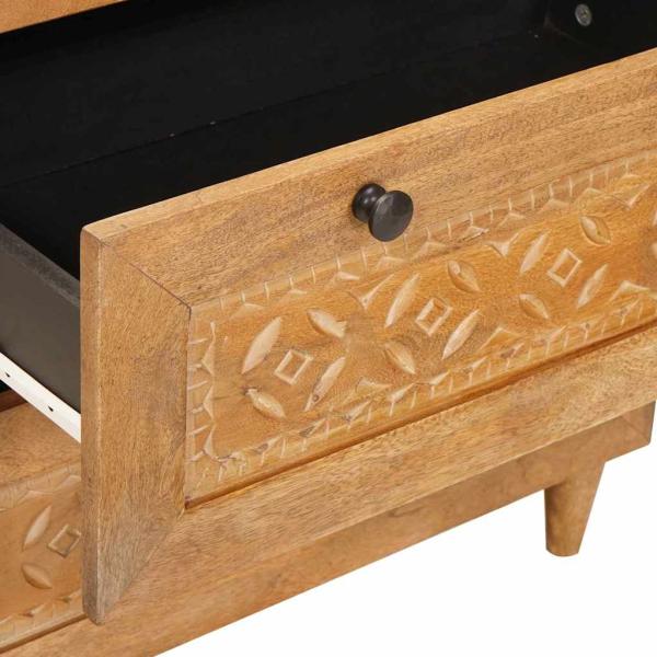 Sideboard 3 pcs Braun 60 x 33 x 75 cm massives Mangoholz