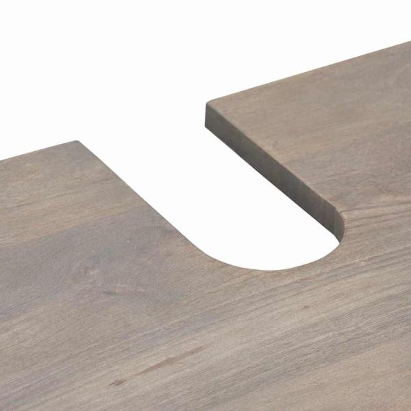 Badezimmermöbel Set mit Schubladen 4 pcs Grau 62 x 33 x 58 cm