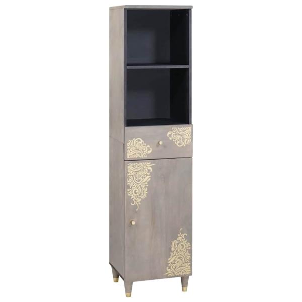 Badezimmerschrank-Set 5 stk. Grau 62 x 33 x 58 cm