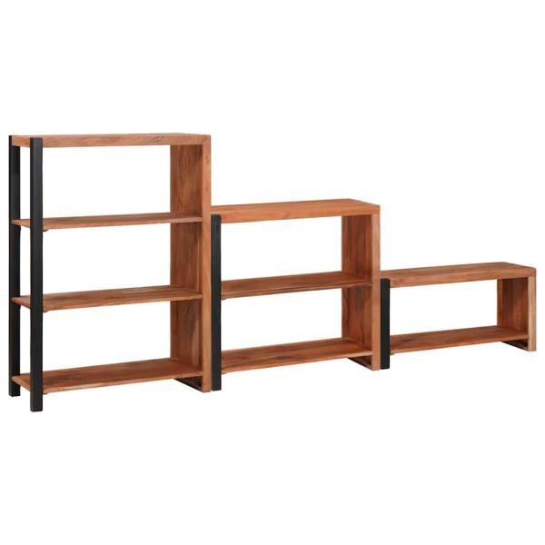 Regal 3 pcs Braun 80 x 30 x 110 cm Massivholz Akazie