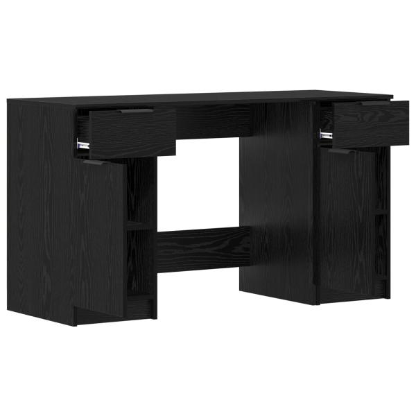Schreibtisch Schwarze Eiche 133 x 50 x 75 cm Holzwerkstoff