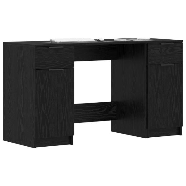 Schreibtisch Schwarze Eiche 133 x 50 x 75 cm Holzwerkstoff