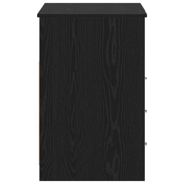 Schreibtisch 2 pcs Schwarz Eichen-Optik 140 x 50 x 76 cm