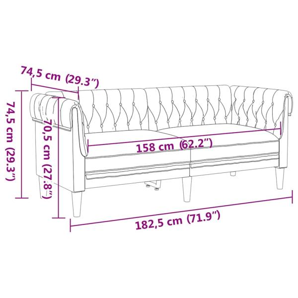 Sofa Set 3 pcs Hellgrau Stoff