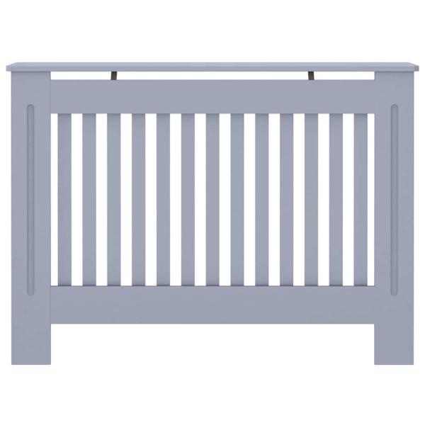 Heizkörperabdeckung 2 pcs Grau 112 x 19 x 81.5 cm Holzwerkstoff