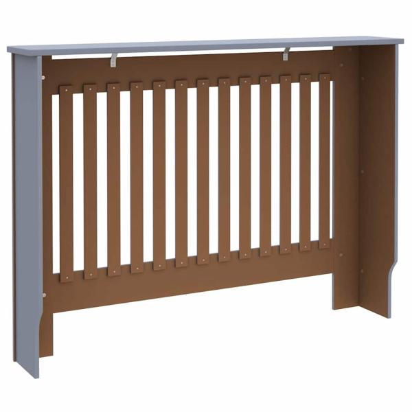 Heizkörperabdeckung 2 pcs Grau 112 x 19 x 81.5 cm Holzwerkstoff