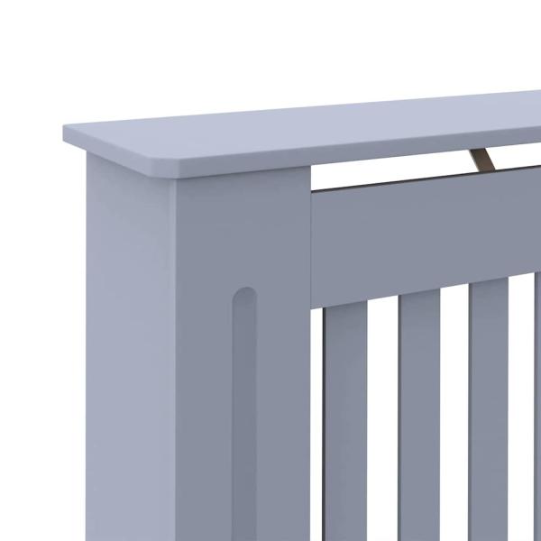 Heizkörperabdeckung 2 pcs Grau 112 x 19 x 81.5 cm Holzwerkstoff