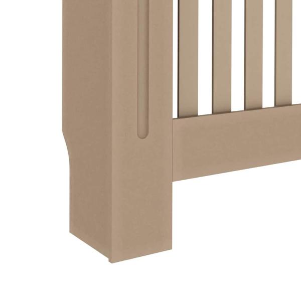 Heizkörperabdeckung 2 pcs Braun 112 x 19 x 81.5 cm