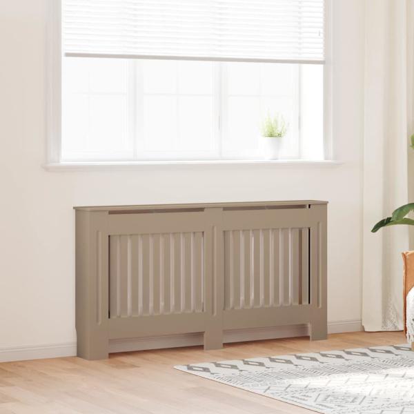 ARDEBO.de - Heizkörperabdeckung 2 pcs Braun 152 x 19 x 81.5 cm