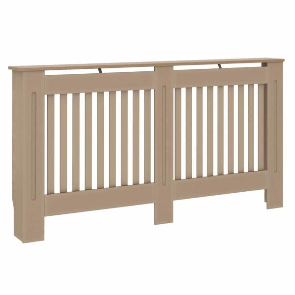 Heizkörperabdeckung 2 pcs Braun 152 x 19 x 81.5 cm