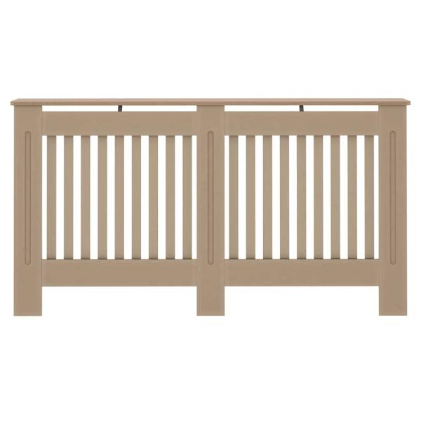 Heizkörperabdeckung 2 pcs Braun 152 x 19 x 81.5 cm