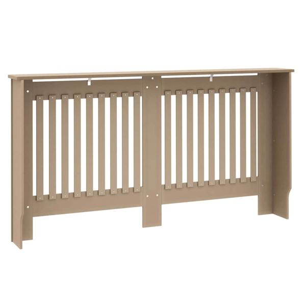 Heizkörperabdeckung 2 pcs Braun 152 x 19 x 81.5 cm