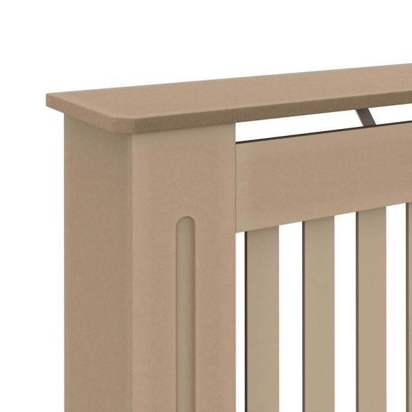Heizkörperabdeckung 2 pcs Braun 152 x 19 x 81.5 cm