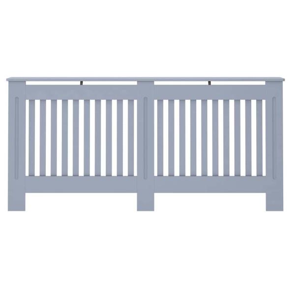 Heizkörperabdeckung 2 pcs Grau 172 x 19 x 81.5 cm Holzwerkstoff